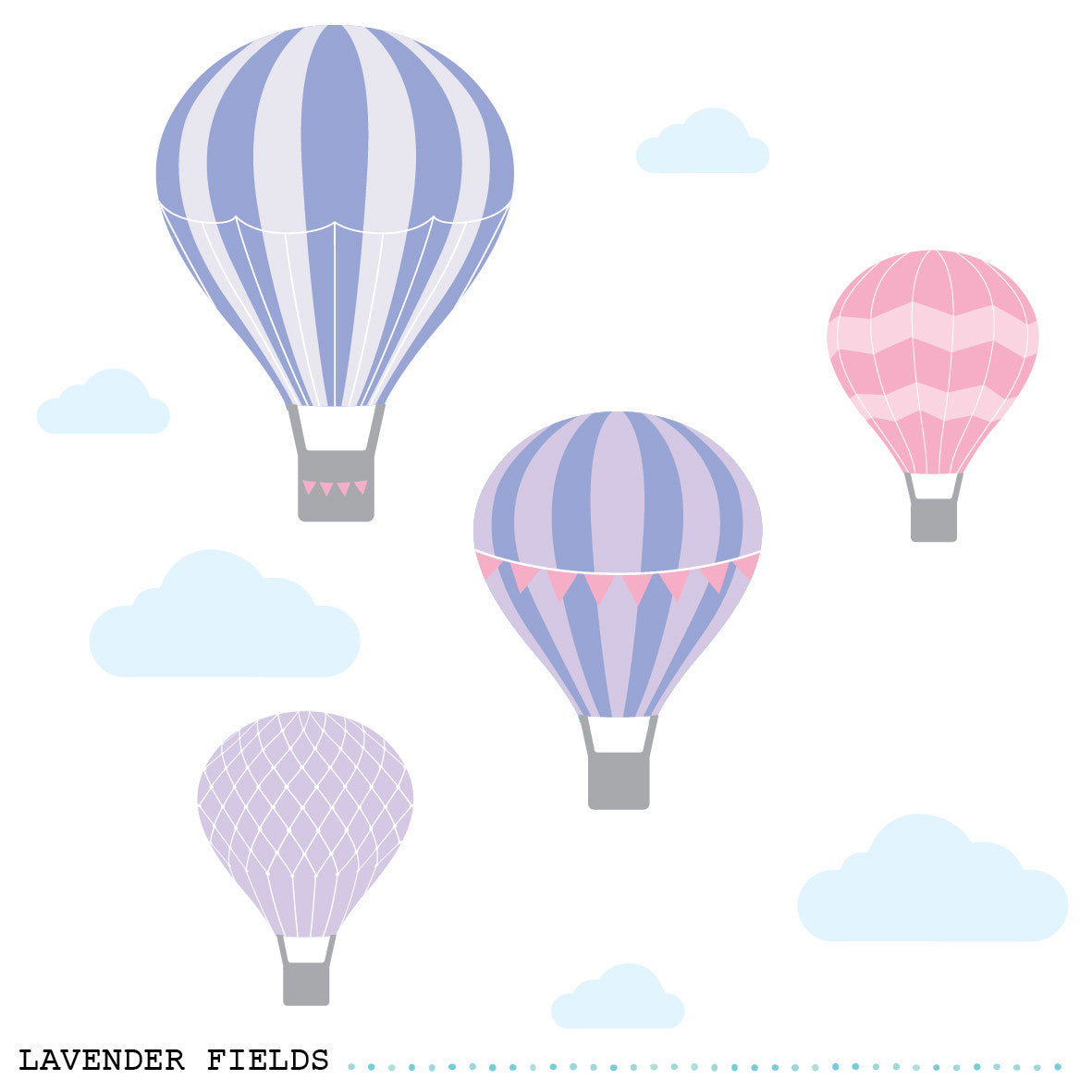 Hot Air Balloon Wall Stickers