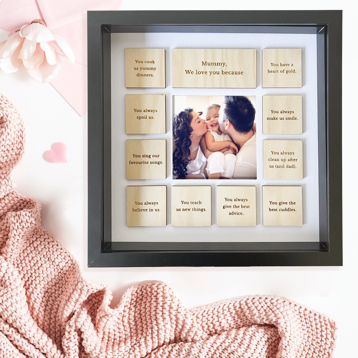 Personalised We Love You Because Frame