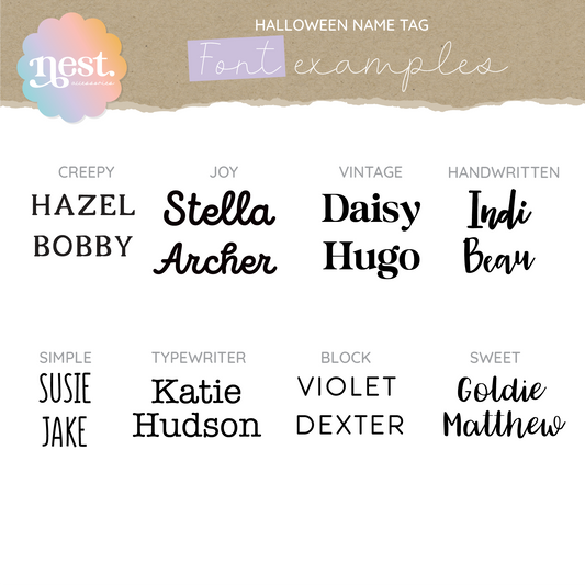 Halloween Name Tag - Pumpkin