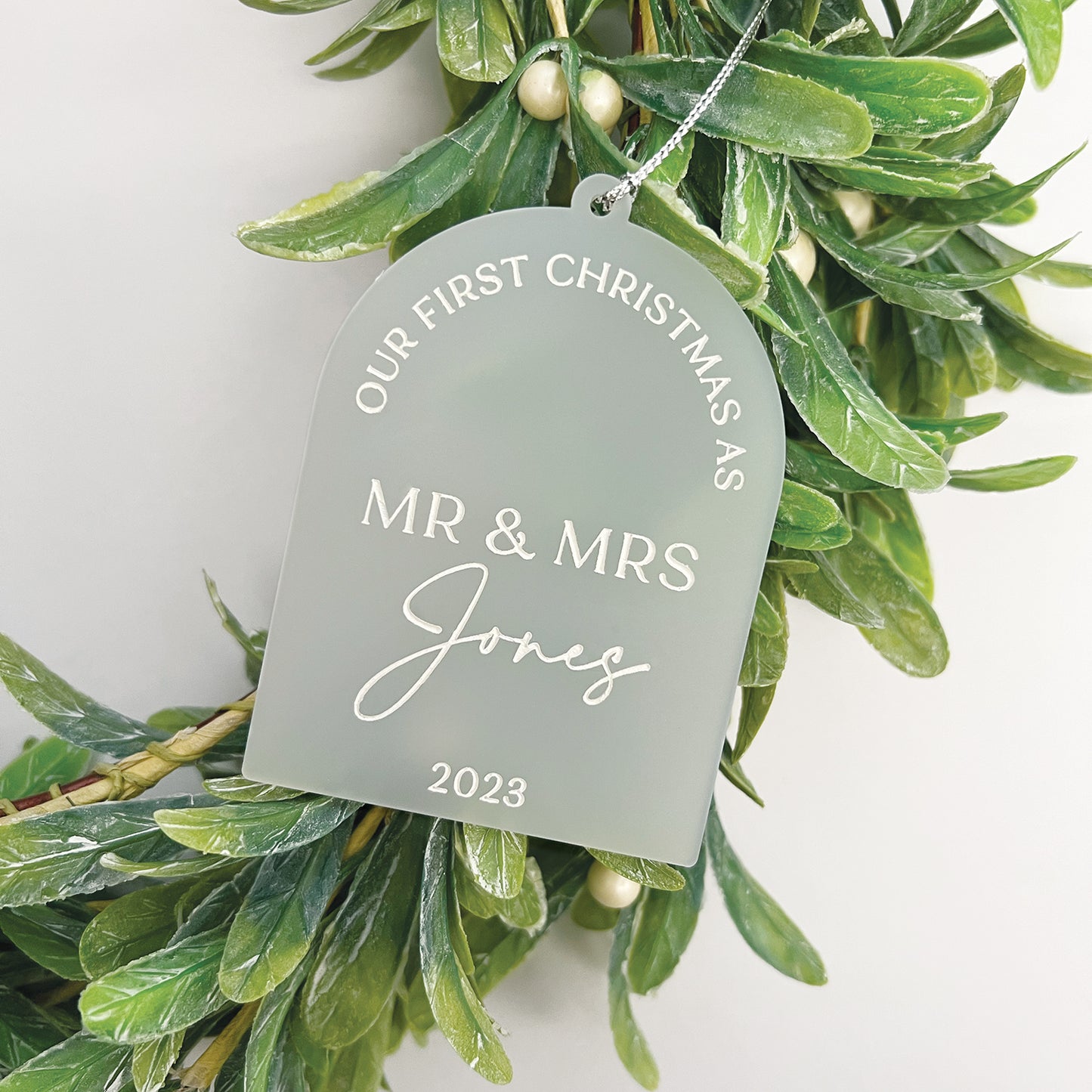 First Christmas as Mr & Mrs Arch Ornament