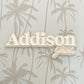 Double Layer First & Middle Name Plaque| Choose your own font & colours