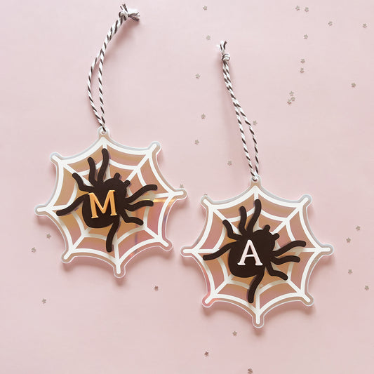 Halloween Letter Tag - Spider Web