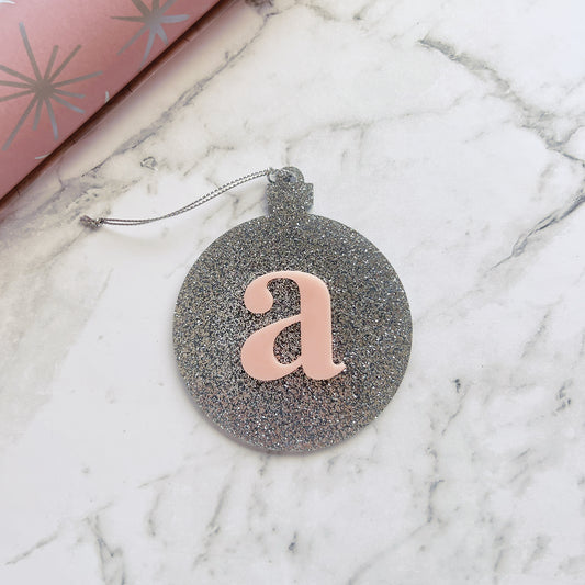 Initial Christmas Ornament