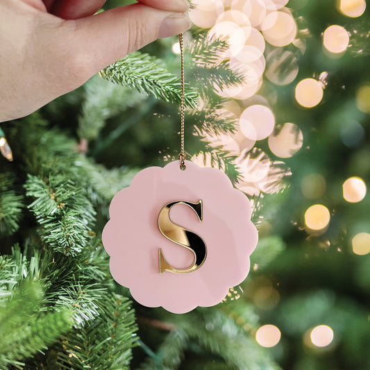 Initial Christmas Ornament
