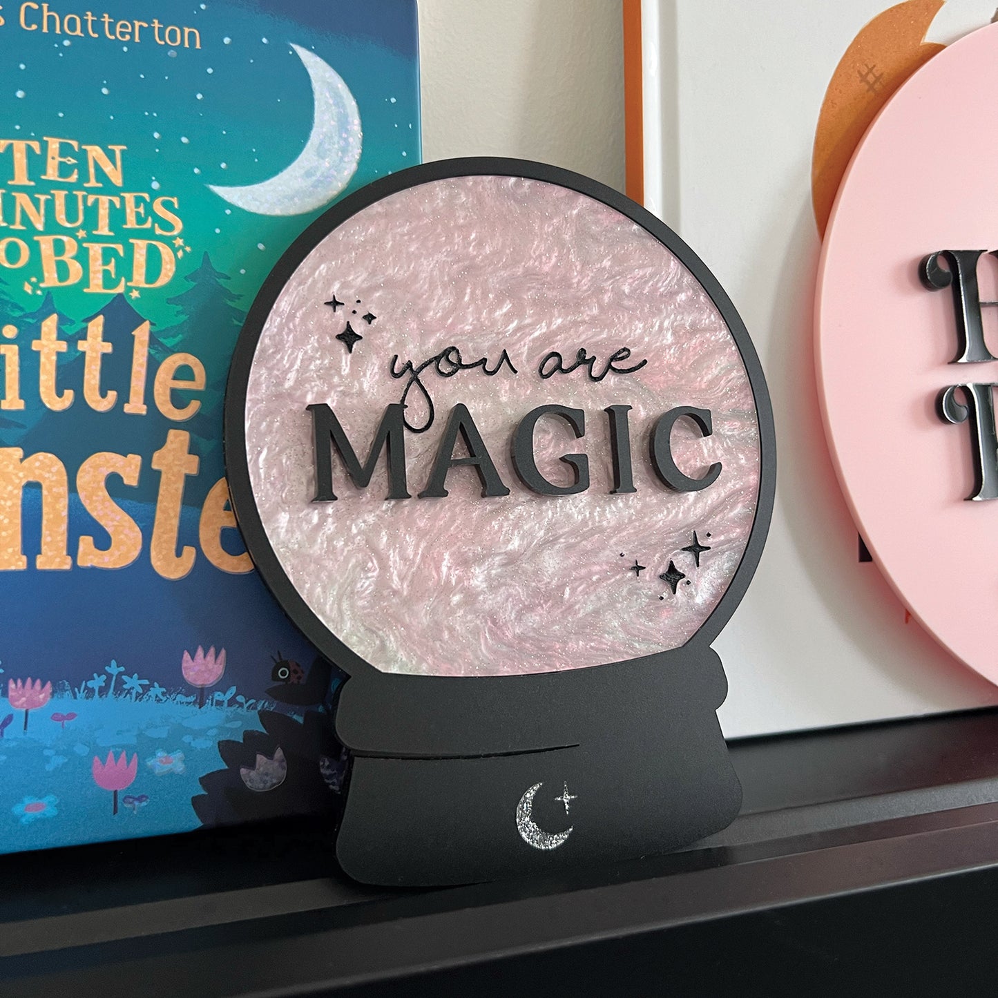 You Are Magic Crystal Ball Plaque with Stand