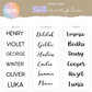 Mirror Name Plaque | Choose your own font & colour