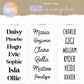 Mirror Name Plaque | Choose your own font & colour