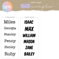 Mirror Name Plaque | Choose your own font & colour