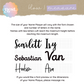 Mirror Name Plaque | Choose your own font & colour