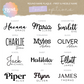 Round Double Layer First & Middle Name Plaque | Choose your font, size & colour