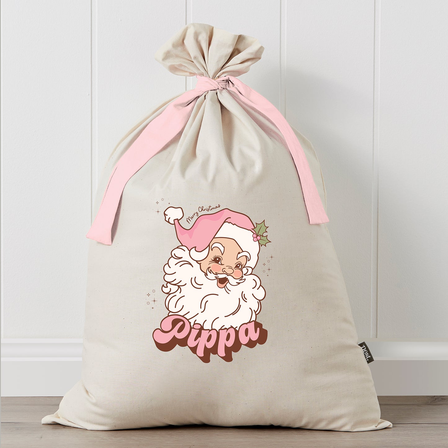 Vintage Santa Personalised Santa Sack