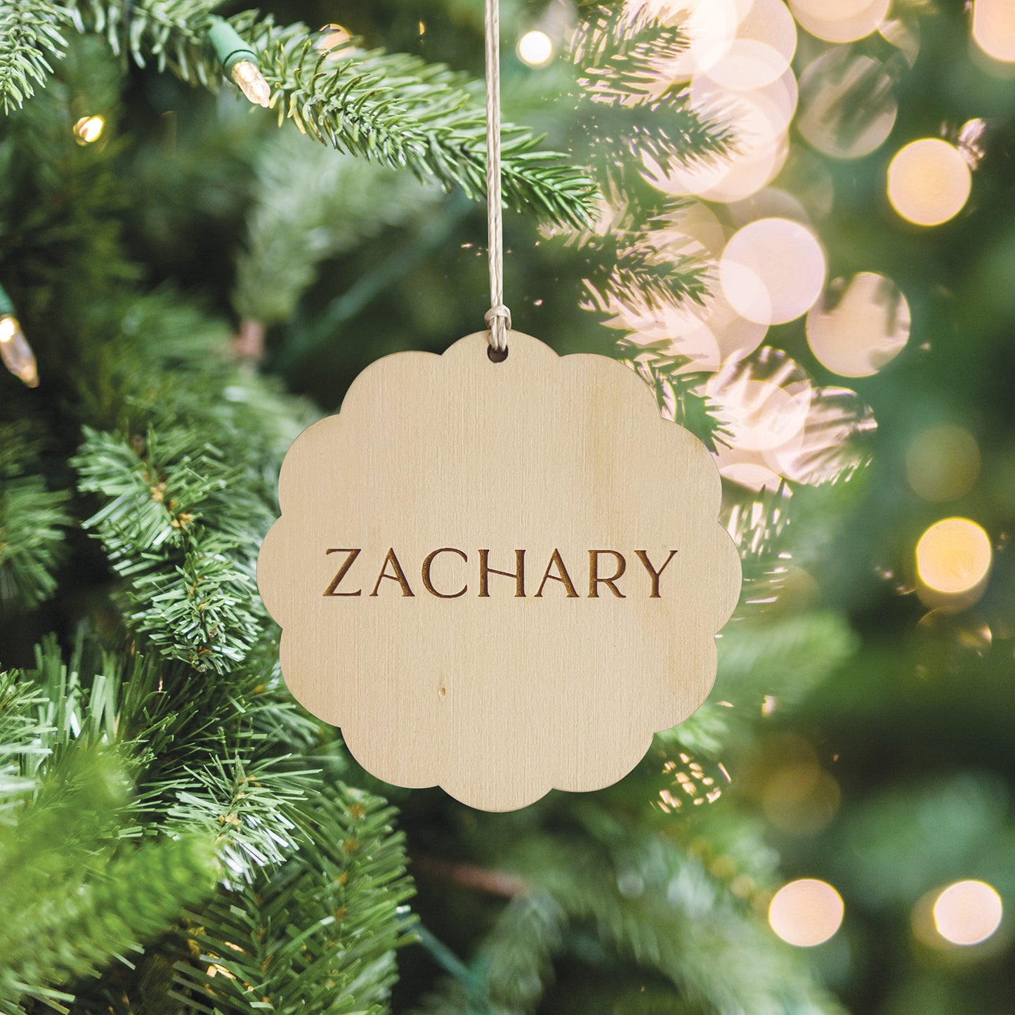 Personalised Christmas Ornament - Wood