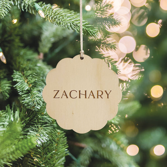 Personalised Christmas Ornament - Wood