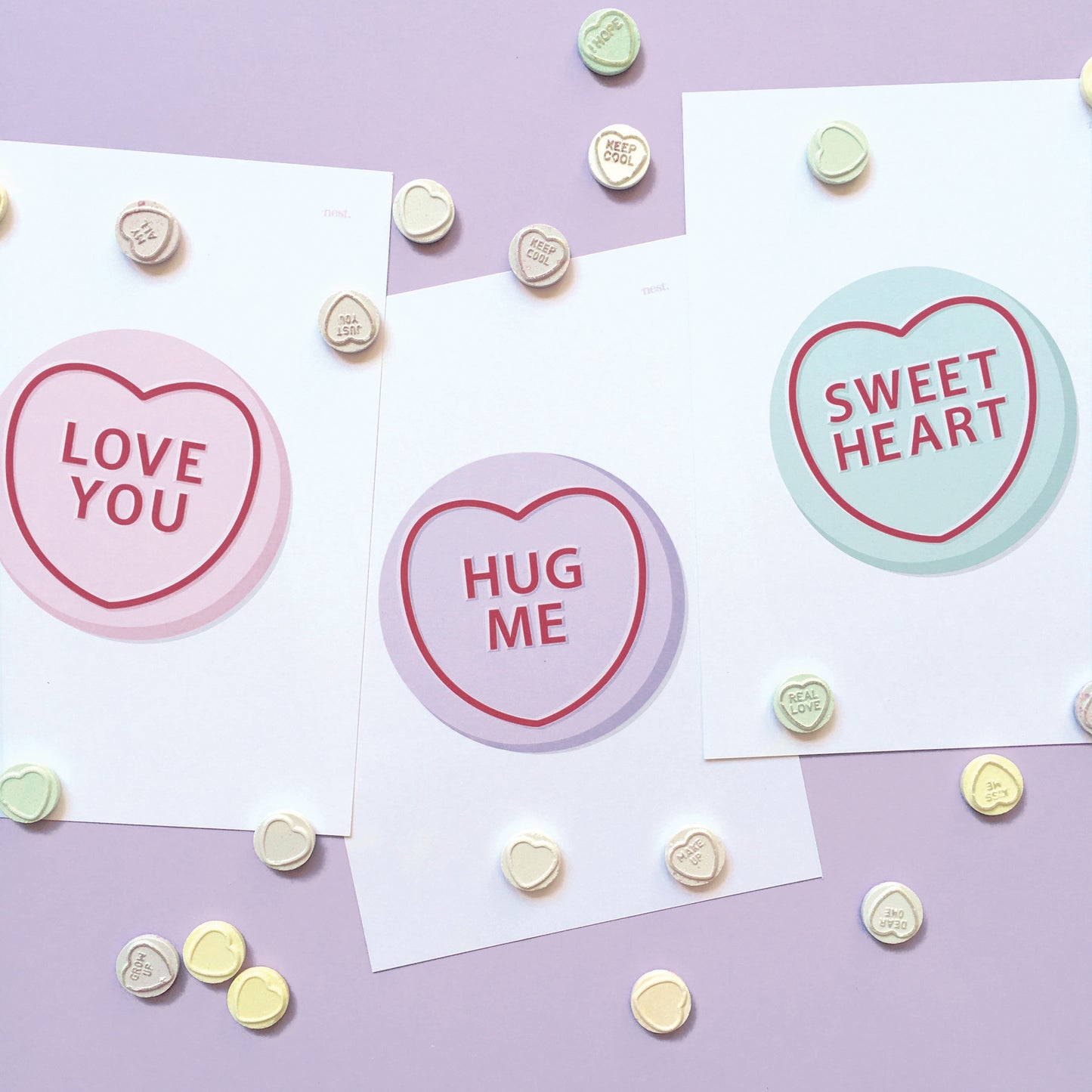Candy Heart Art Prints