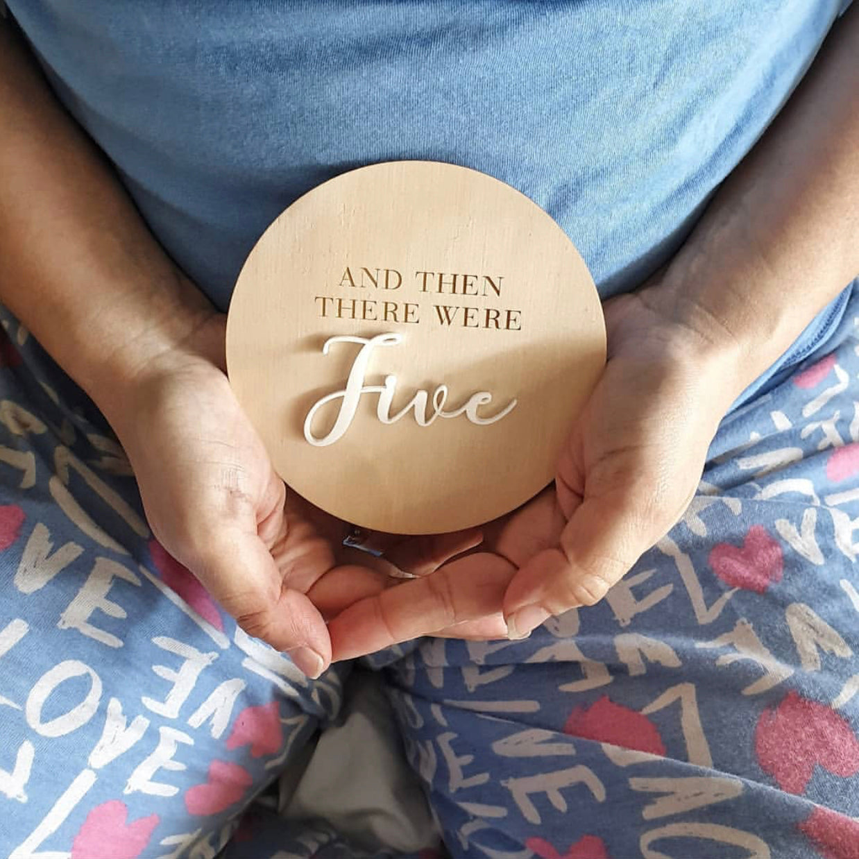 And then there were... Pregnancy Announcement Plaque