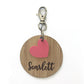 Bamboo Bag Tag with Charm