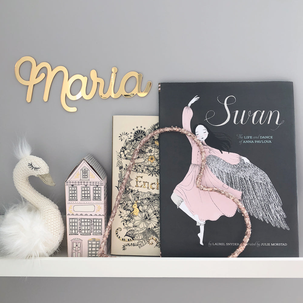 Mirror Name Plaque | Choose your own font & colour