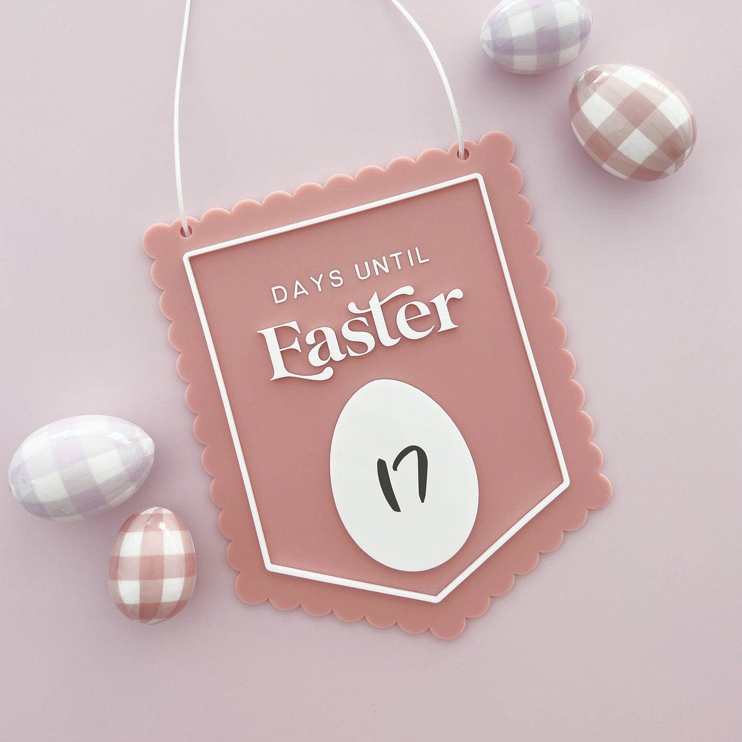 Easter Countdown Banner - Scallop Design