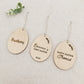 Personalised Wooden Easter Egg Tag