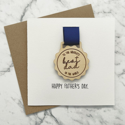 Father's Day Medal with card