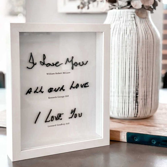 Custom Handwritten Keepsake Frame