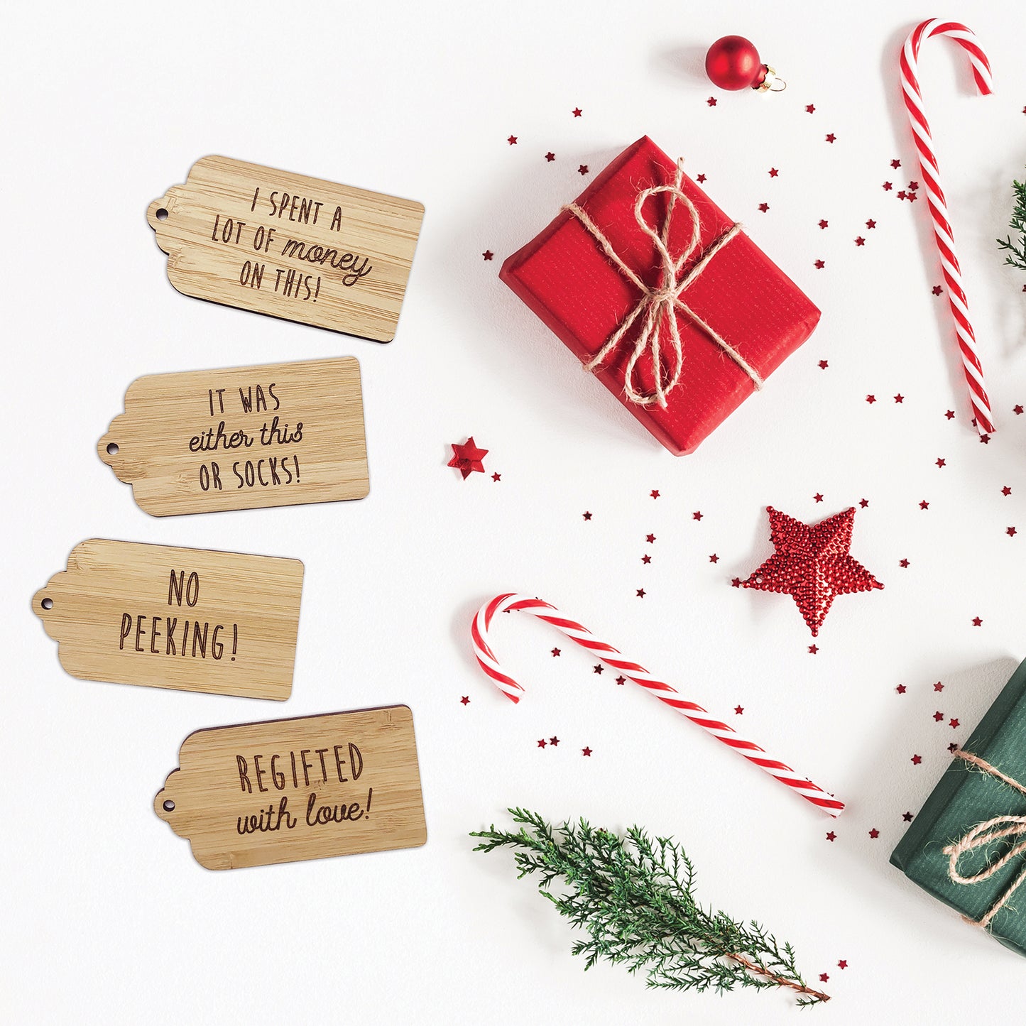 Honest Christmas Gift Tags - Set of 4