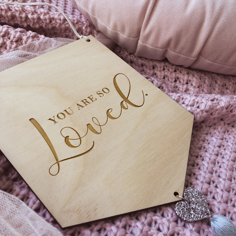 Loved Wooden Banner