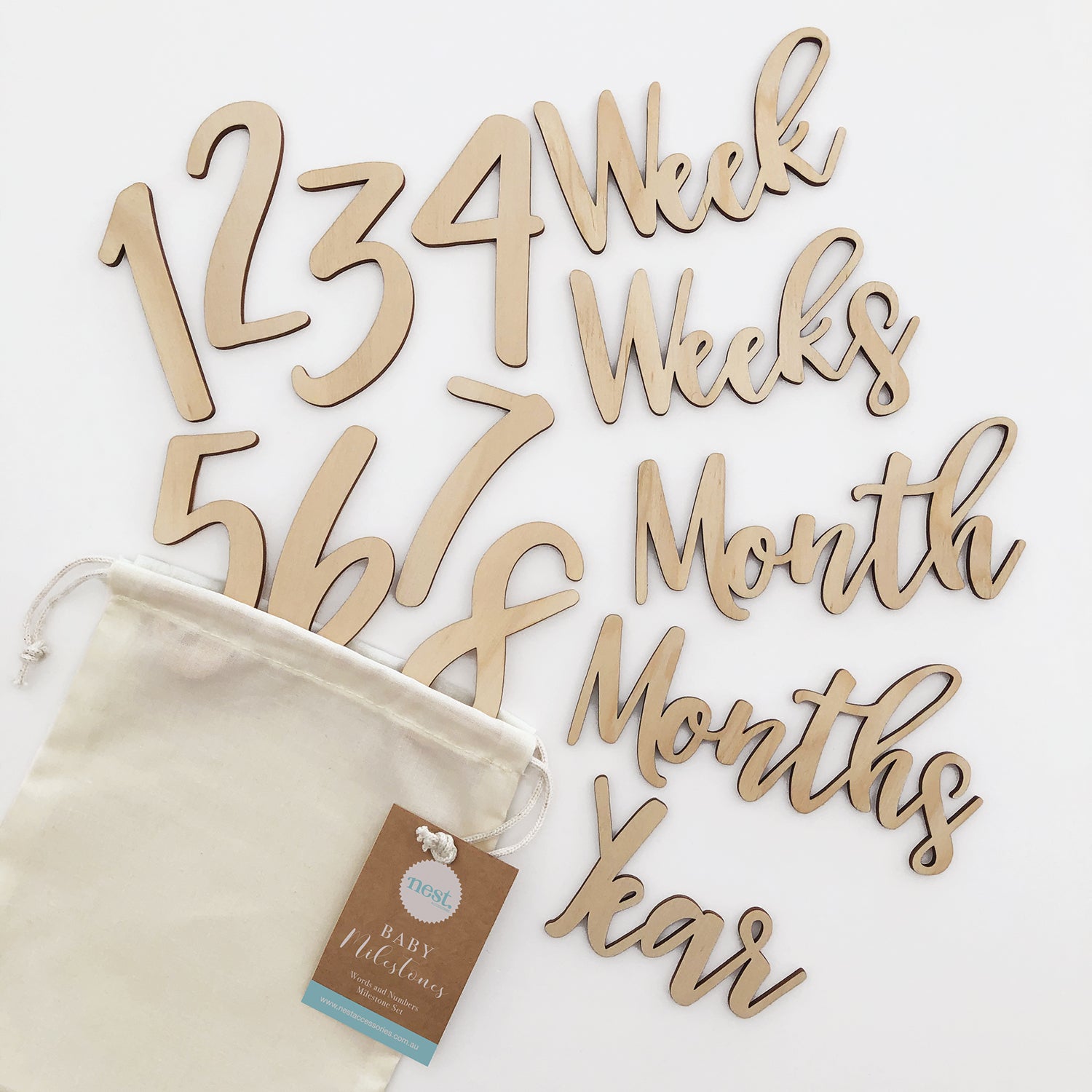 Baby Milestone Number Set