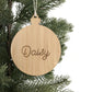 Personalised Christmas Ornament - Wood