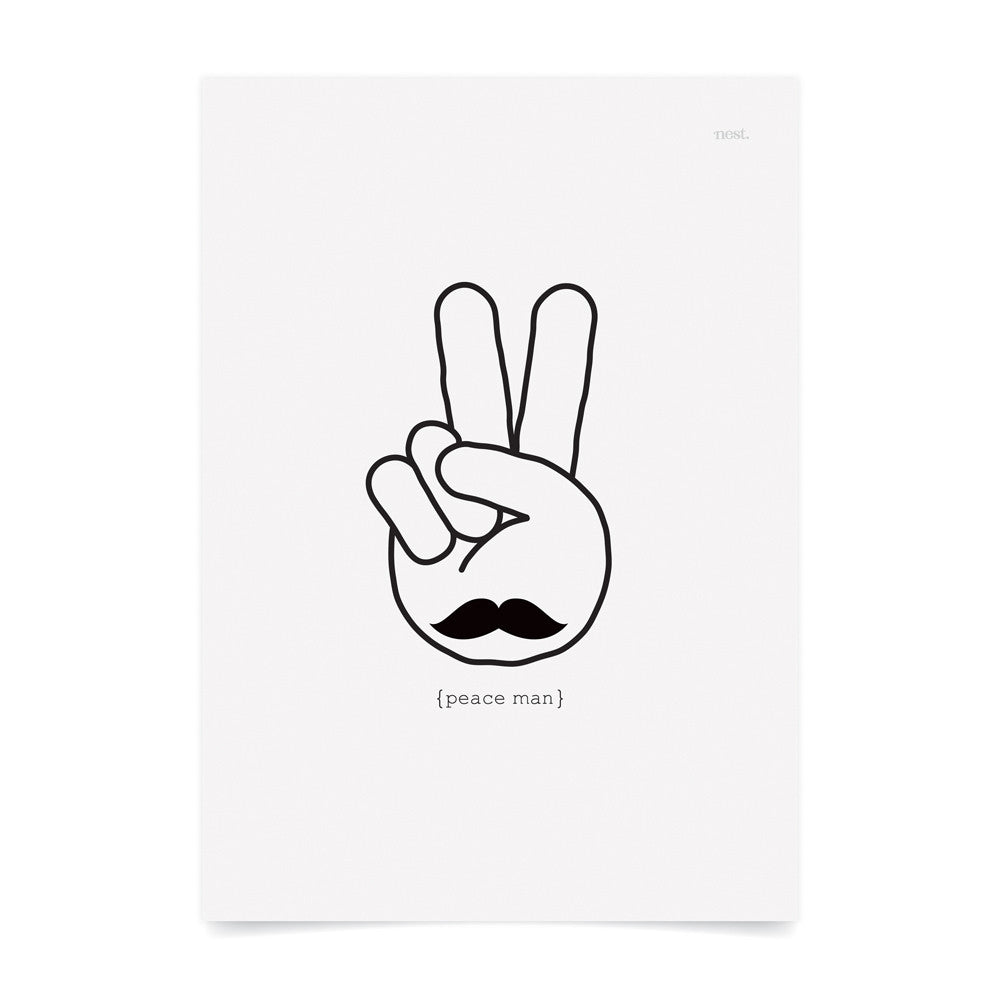 Peace Man Art Print
