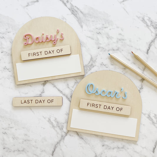 Personalised First/Last Day Milestone Arch