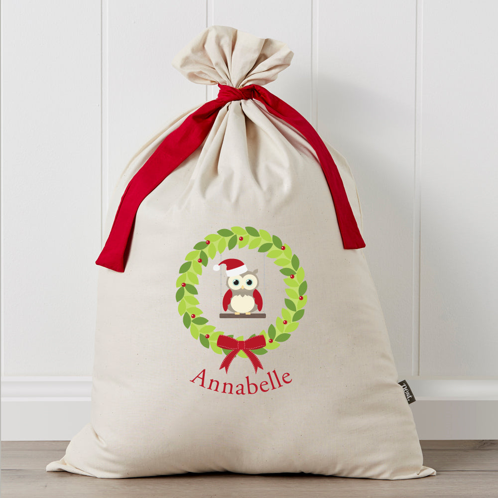 Owl Personalised Santa Sack