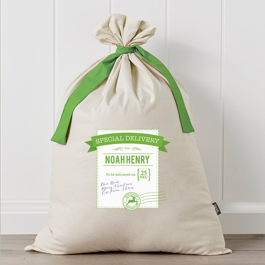 Special Delivery Personalised Santa Sack