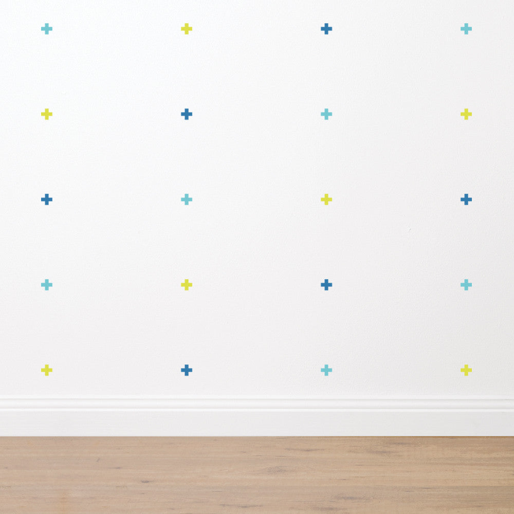 SHAPES 'Crosses' Fabric Wall Stickers